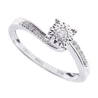 Anneau Bliss Femme Rugiada in Or blanc Diamante 20088290 - 20088290